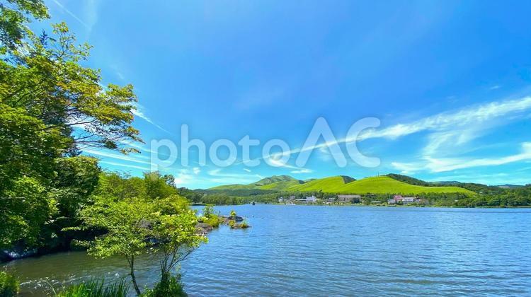 夏のビーナスライン・白樺湖（15） 白樺湖,ビーナスライン,夏の写真素材