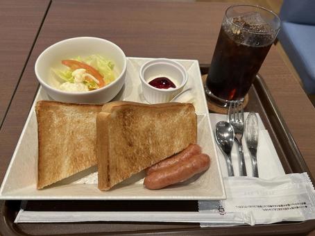 モーニングセット モーニングセット モーニング,モーニングセット,朝食の写真素材