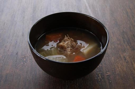 毛蟹汁 味噌汁 毛蟹汁,味噌汁,蟹汁の写真素材