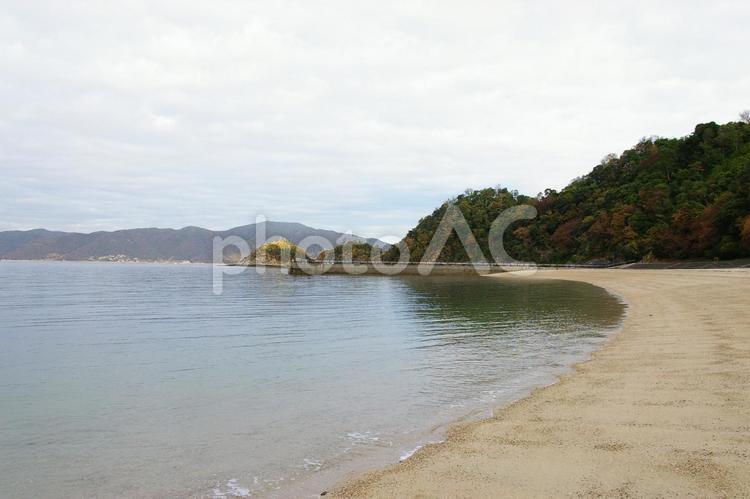 浜辺のイメージ＜山口県・笠戸島＞ 浜辺,海,海岸線の写真素材