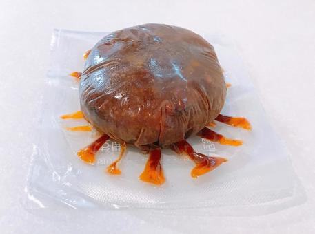 レトルトハンバーグ レトルトハンバーグ,ハンバーグ,デミグラスハンバーグの写真素材