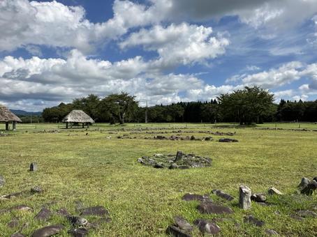 大湯環状列石　世界遺産 ストーンサークル,環状列石,ユネスコの写真素材