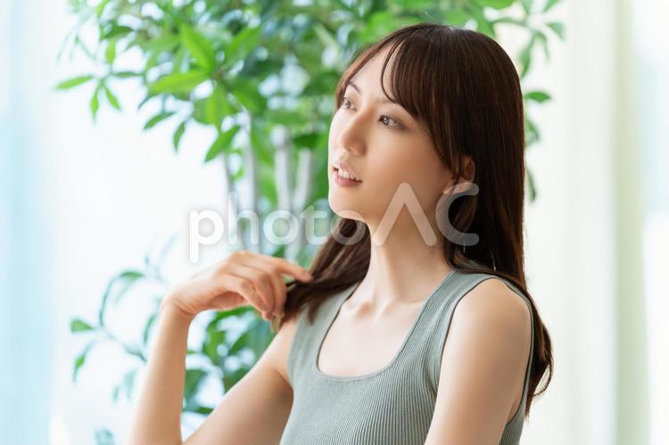 若い女性の美容イメージ 女性,美容,健康の写真素材