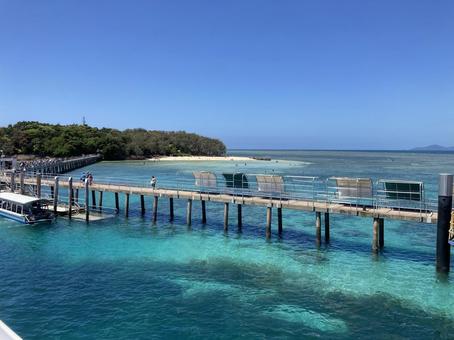 グリーン島 グリーン島 グレートバリアリーフ,海,グリーン島の写真素材