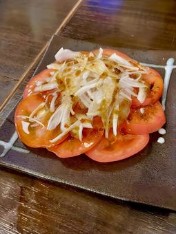 トマトサラダ おつまみ,トマト,冷やしトマトの写真素材