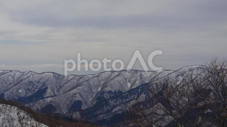 滋賀県-奥伊吹スキー場からの風景 グランスノー,奥伊吹,スキー場の写真素材
