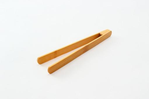 白背景_トングの写真