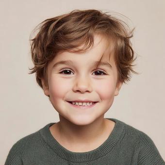 元気いっぱいの男の子のポートレート 元気いっぱいの男の子のポートレートの写真