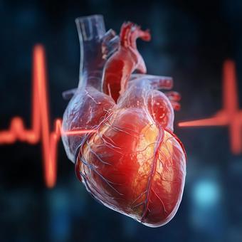 心臓発作のイメージ画像の写真