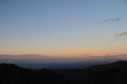 Photo, mountains, sunset, silhouette, 