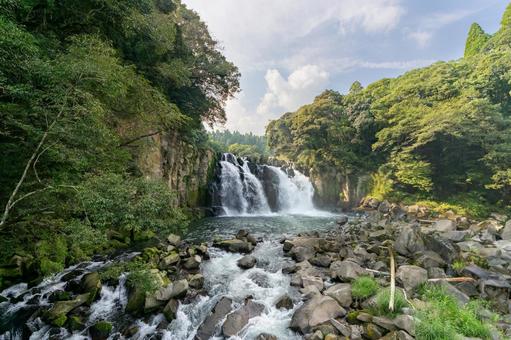 関之尾の滝 関之尾の滝,滝,水の写真素材