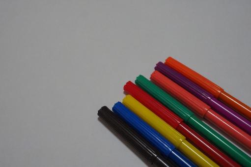 カラーペン カラーペン,ペン,ペン先の写真素材