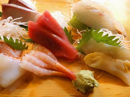 お刺身の盛り合わせ 刺身,和食,盛り合わせの写真素材