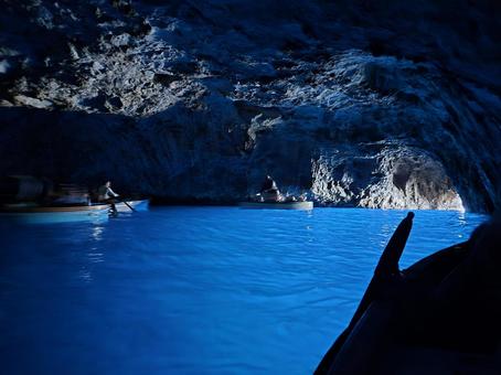 イタリア旅行 カプリ島 青の洞窟 青の洞窟,イタリア,ヨーロッパの写真素材