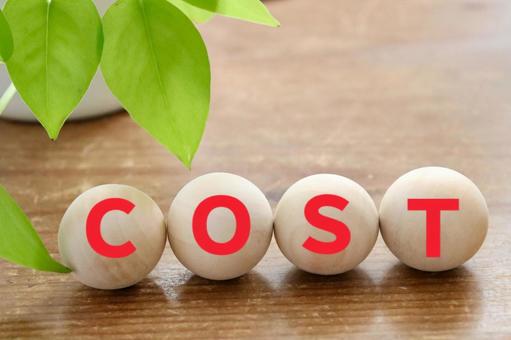 木のボール COSTイメージ 木のボール COSTイメージ コスト,cost,経費の写真素材