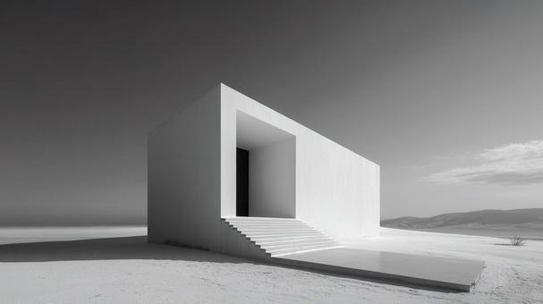 ミニマルでモダンな建築物 ミニマルでモダンな建築物の写真