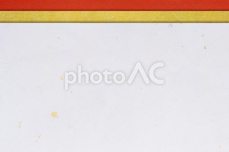 金箔入り和紙に金色と赤色の和紙 金色,和紙,年賀状の写真素材