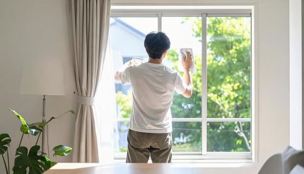 掃除をする人 掃除をする人の写真