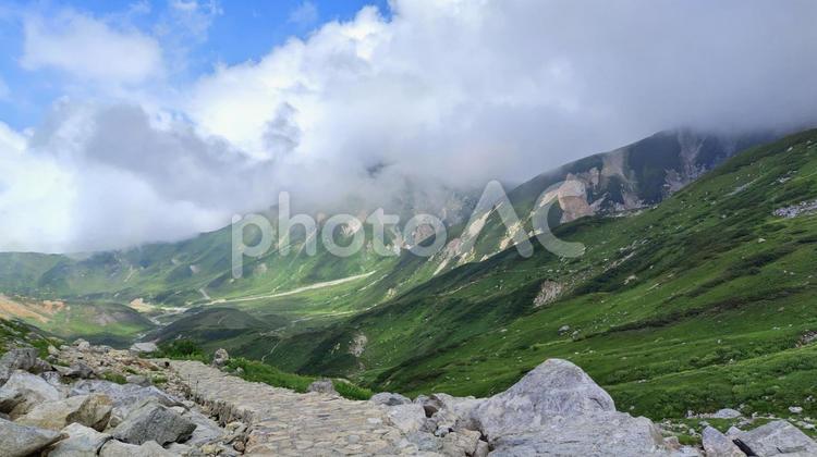 北アルプスの立山からの景色① 日本アルプス,山,北アルプスの写真素材