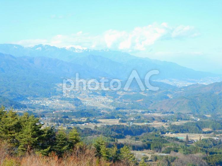 信州の風景撮影 自然,風景,下條村の写真素材