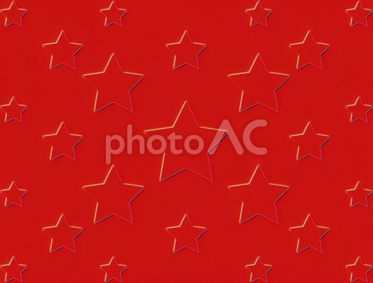星型模様の赤色バック背景素材1 星,模様,バックの写真素材