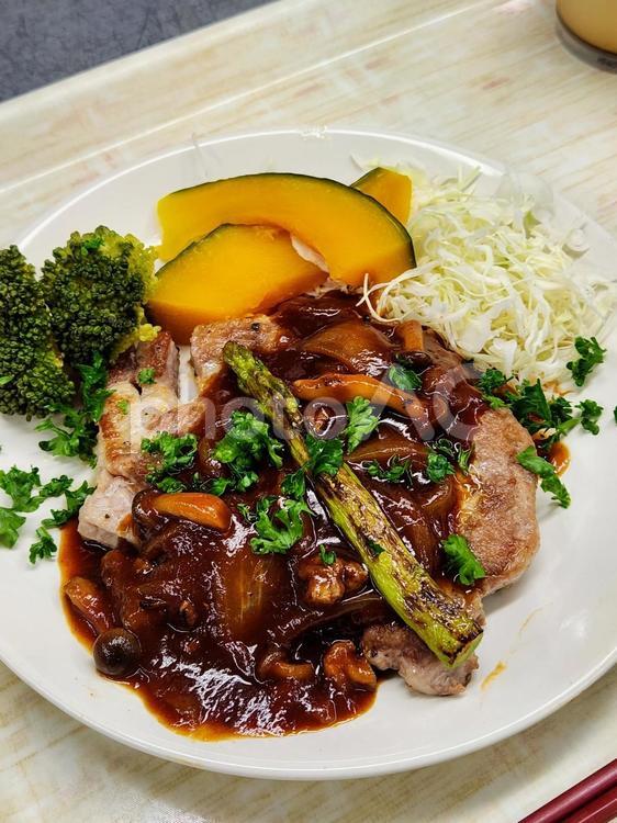 ポークチャップA ポークチャップ,豚肉,豚ロースの写真素材