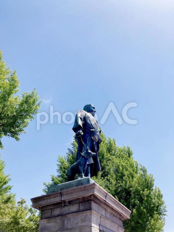 東京風景・上野公園 上野公園,上野恩賜公園,西郷隆盛像の写真素材