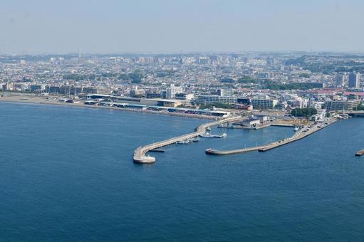 江の島シーキャンドルから見た湘南の景色 シーキャンドル,江の島,公園の写真素材