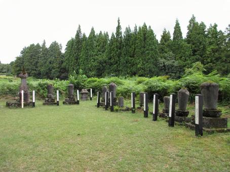 新潟県-関山宝蔵院墓所 関山宝蔵院,墓所,墓石の写真素材