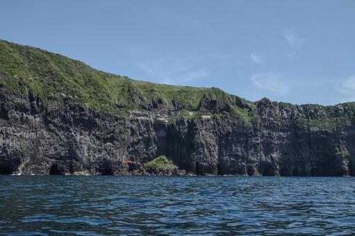 【西ノ島】観光船からみる西ノ島 西ノ島,隠岐,島前の写真素材