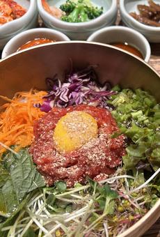 ユッケビビンパ ユッケビビンパ ユッケビビンバ,ユッケビビンパ,ユッケの写真素材