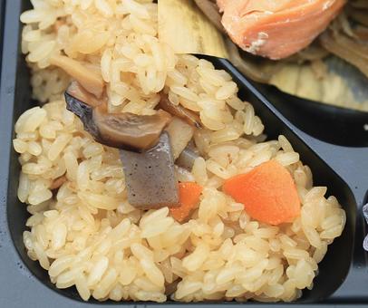 おこわ弁当 弁当,おこわ,米の写真素材