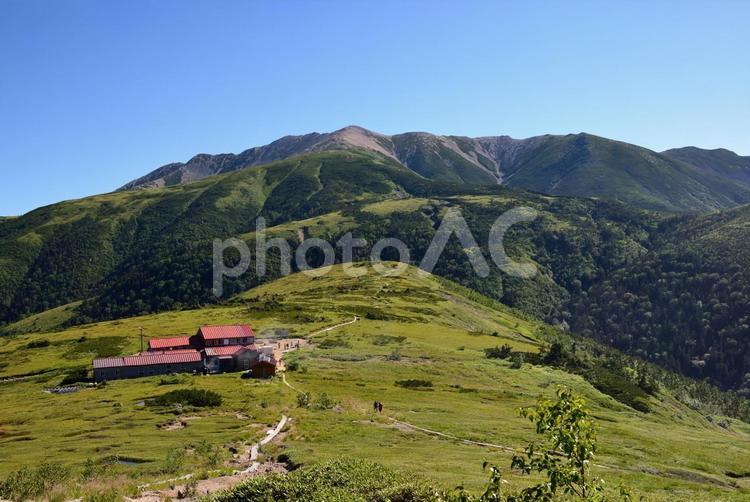 北アルプスの景色 北アルプス,アルプス,登山の写真素材