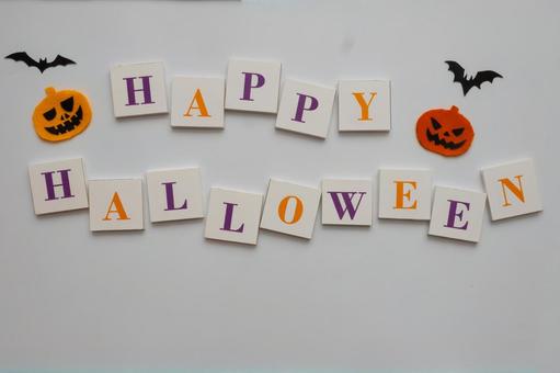白背景のハロウィンデザイン 白背景のハロウィンデザインの写真