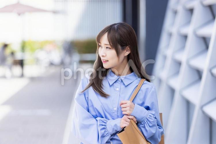 笑顔のビジネスウーマン　Business	 ビジネス,女性,スーツの写真素材