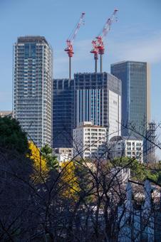 東京赤坂の中心部を望む 東京赤坂の中心部を望むの写真