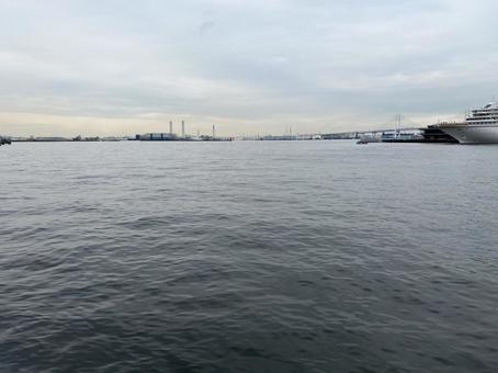 横浜港 横浜港 海,港,横浜の写真素材