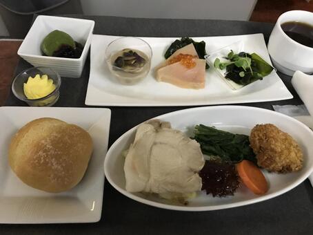機内食 機内食の写真