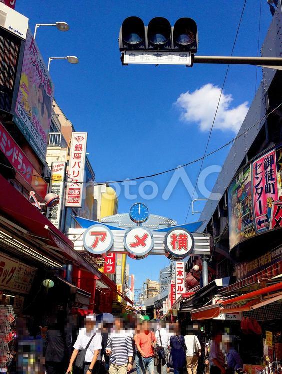 東京風景・アメ横 アメ横,アメヤ横丁,アメ横商店街連合会の写真素材