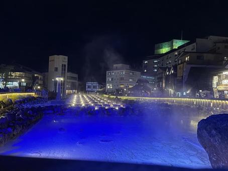 草津温泉の夜景12 草津温泉の夜景12の写真