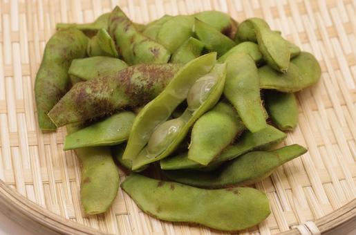 丹波篠山黒枝豆(茹で) 丹波篠山黒枝豆(茹で) 枝豆,黒枝豆,丹波篠山の写真素材