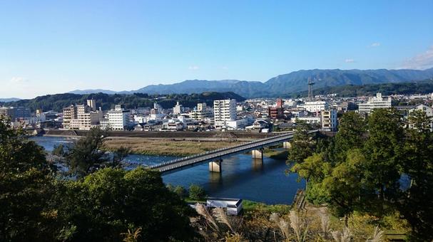 球磨川 聖地巡礼,夏目友人帳,人吉市の写真素材