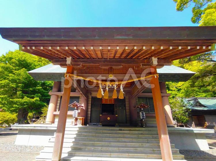 写真素材：千葉県 安房神社の上の宮2 安房神社,上の宮,拝殿の写真素材