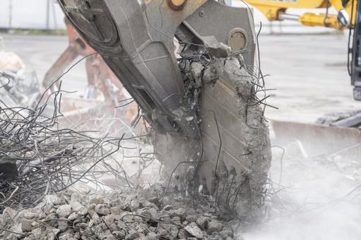 建物解体工事の現場 解体,工事,建設の写真素材