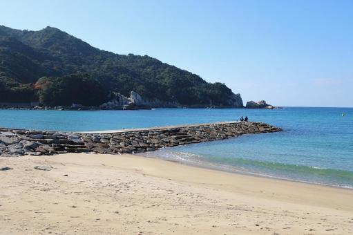 糸島市芥屋海水浴場（秋）#01 糸島市,芥屋,海水浴場の写真素材