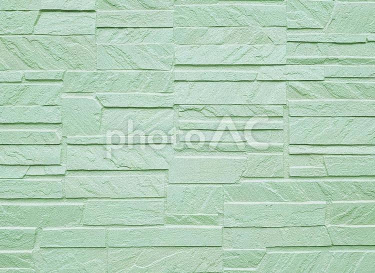 ペールグリーンのサイディング壁　背景画像 壁,グリーン,背景の写真素材