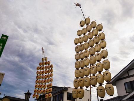 竿灯祭り 竿灯祭り 竿灯祭り,秋田,成田の写真素材