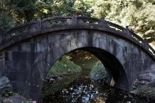 Photo, koishikawa korakuen, tokyo, bridge, 