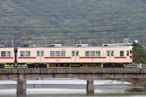 Photo, sanyo electric railway, train line, 3000 series, 