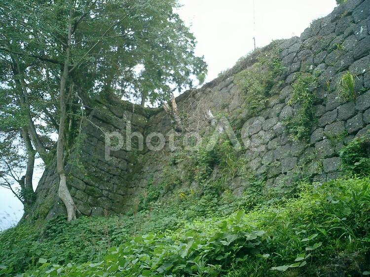 岡城の下原門跡 岡城の写真素材